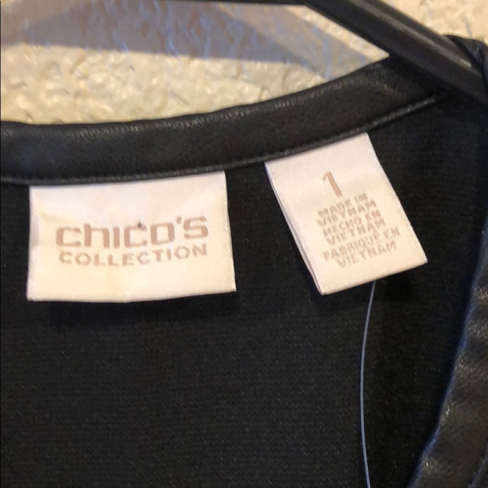 NWT! {Chico’s}-Size 1- Black Ottoman Duster Jacket - Picture 3 of 8